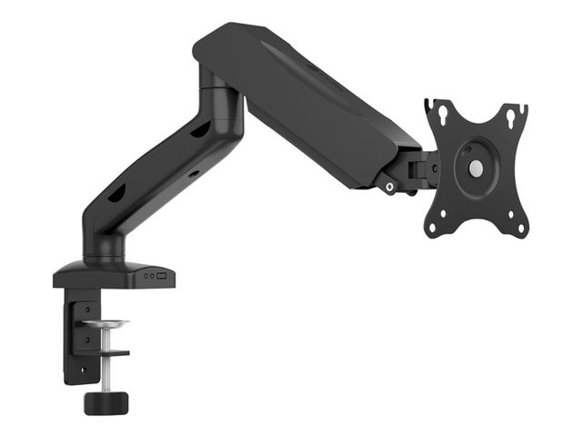 ICY BOX monitorivarsi yksittäinen jopa 32'' pöydälle VESA yhteensopiva ergonominen harmaa (61073)