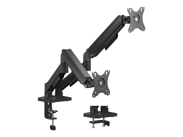 Deltaco ARM-1300-B kaksoisnäyttövarsi 17-32, 18 kg, mekaaninen jousi