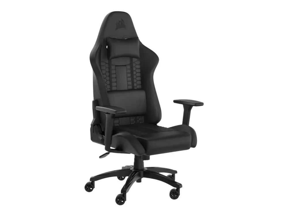 Corsair | TC100 Relaxed (nahka) - Pelituoli - Nahka - Jopa 120 kg | Musta