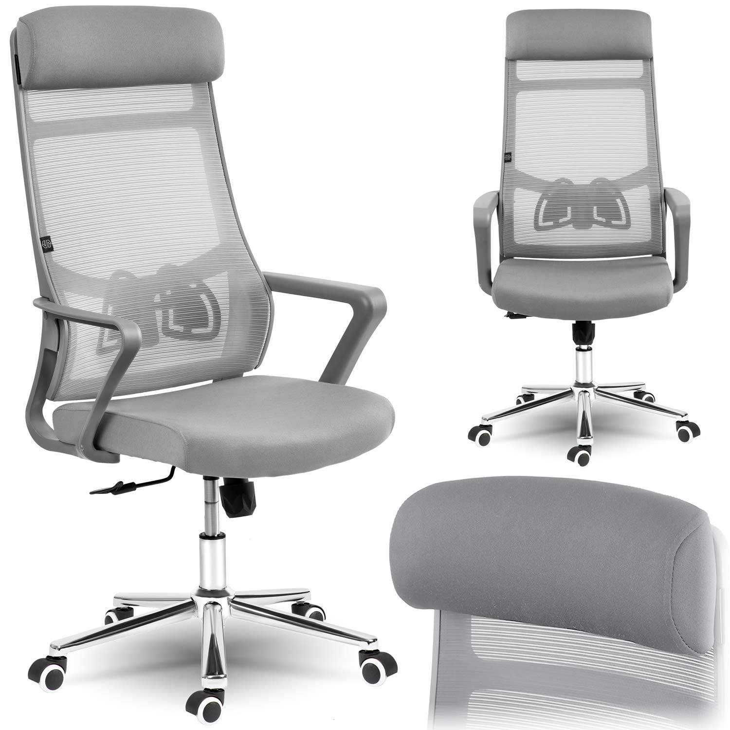 Ergonominen työtuoli Micro Meshillä Sofotel Brema Grey
