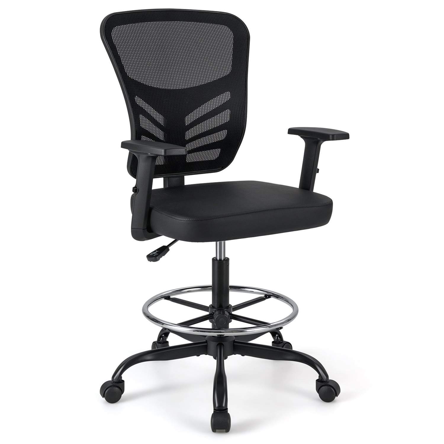 Ergonominen työtuoli – säädettävä korkeus ja käsinojat