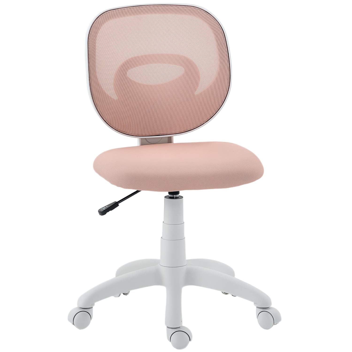 Ergonominen pinkki toimistotuoli – säädettävä, tilaa säästävä muotoilu