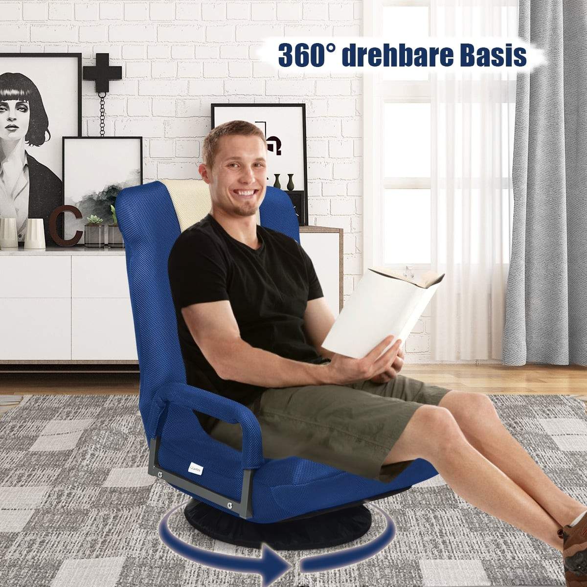 Säädettävä lattiatuoli – 360 kääntyvä, ergonominen muotoilu