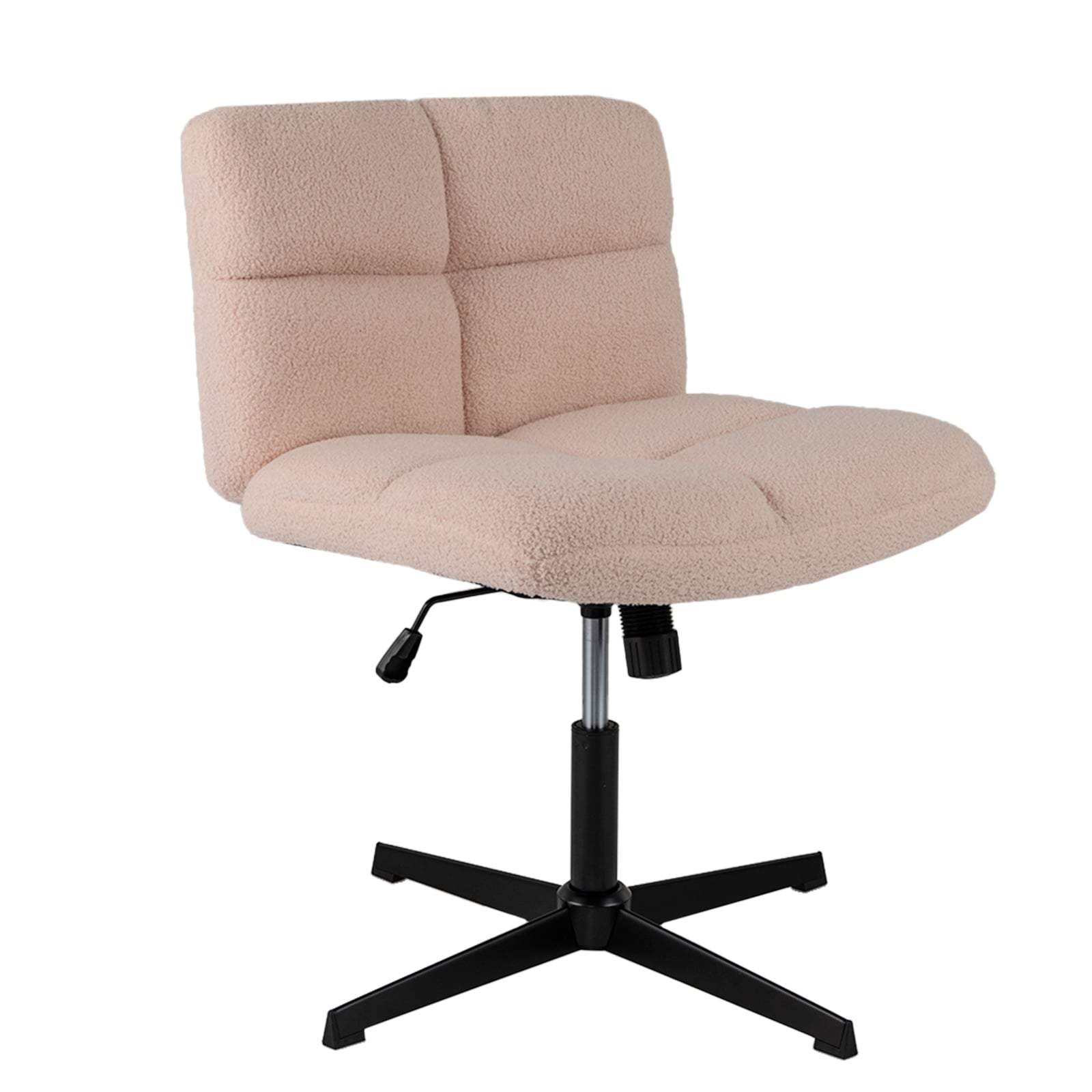 Ergonominen pinkki työtuoli – leveä istuin, ei käsinojia