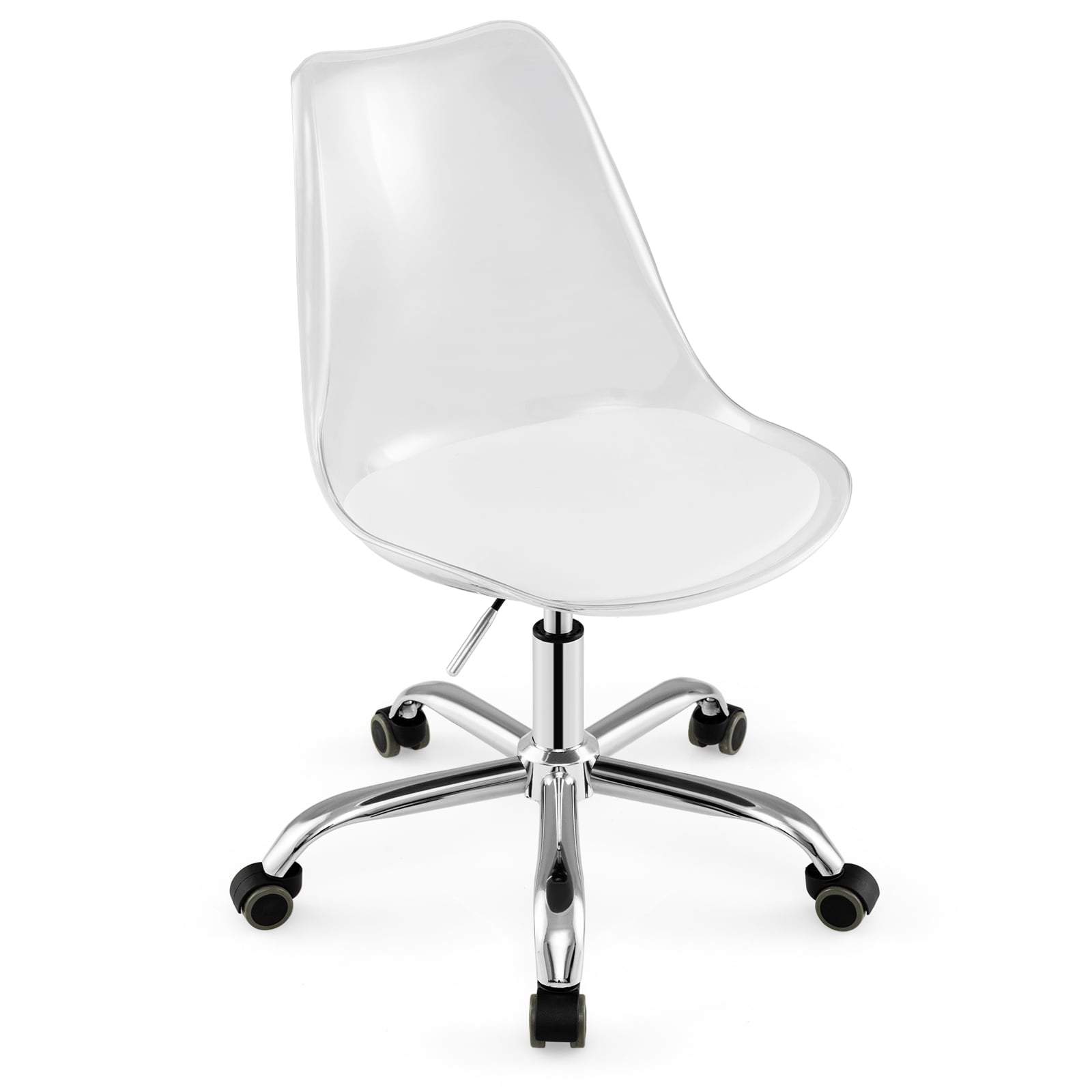 Läpinäkyvä toimistotuoli – ergonominen, säädettävä, PET-materiaalia