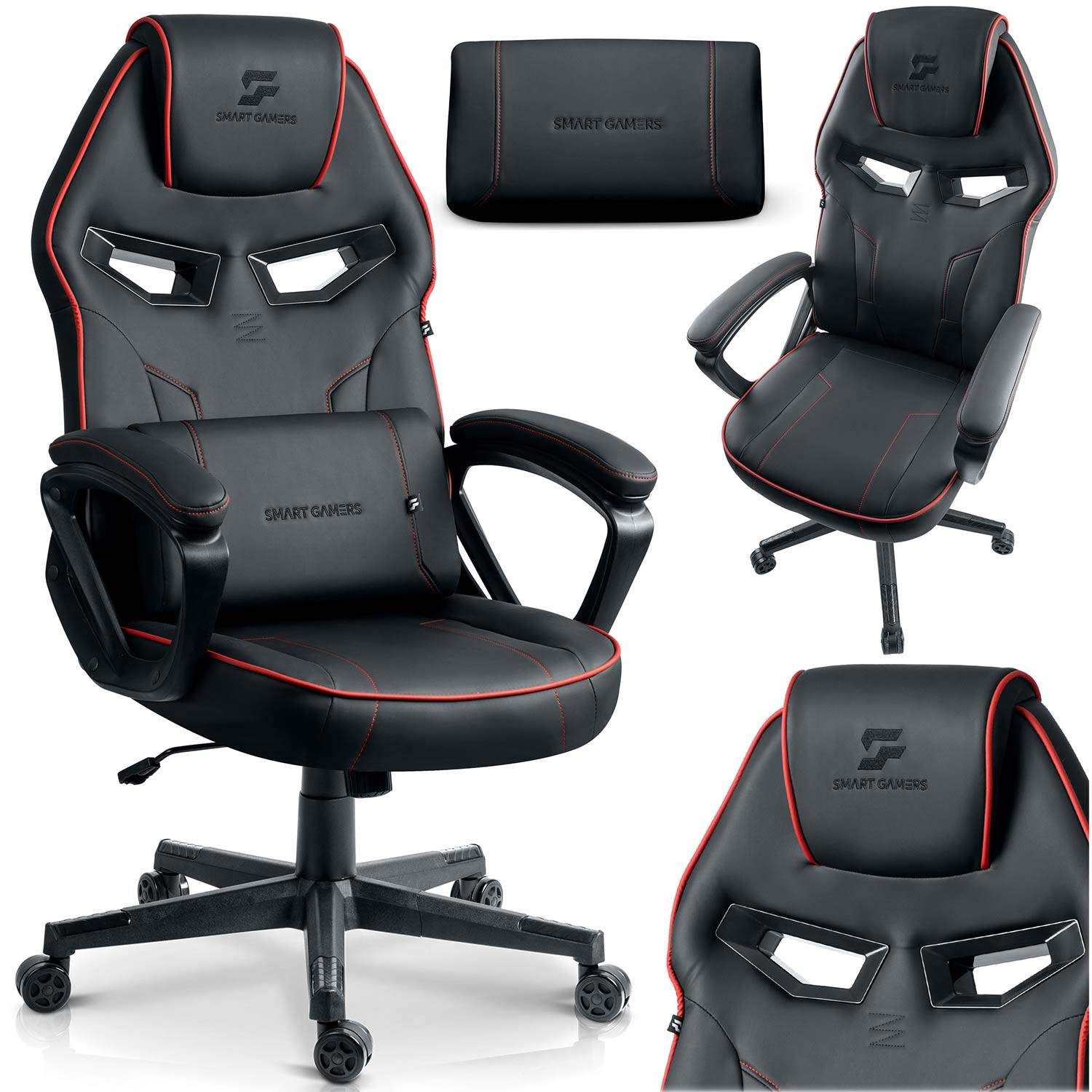 Ergonominen pelituoli ristiselän tuella – Furon