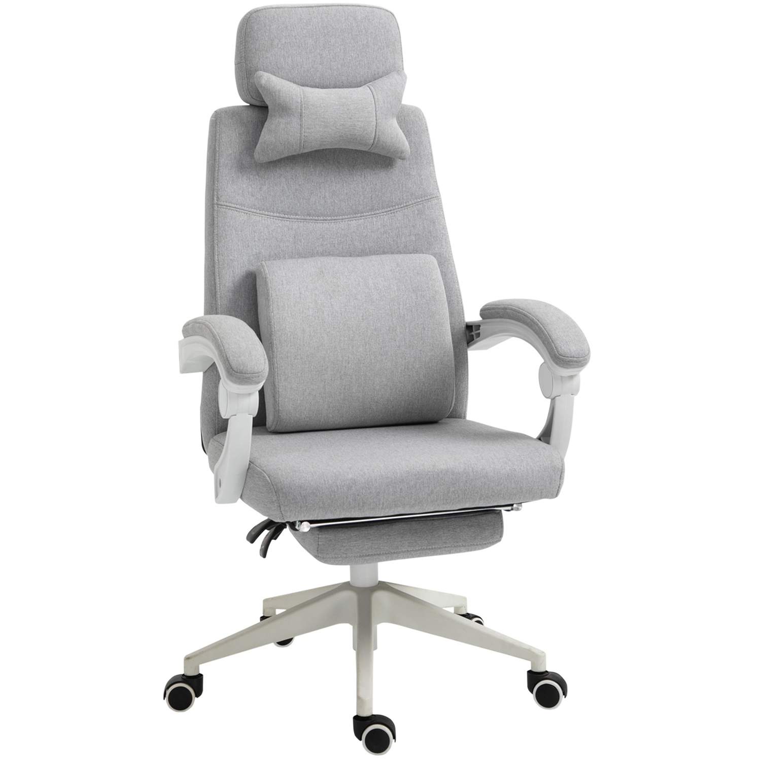 Ergonominen pelituoli pyörillä polyesteriä