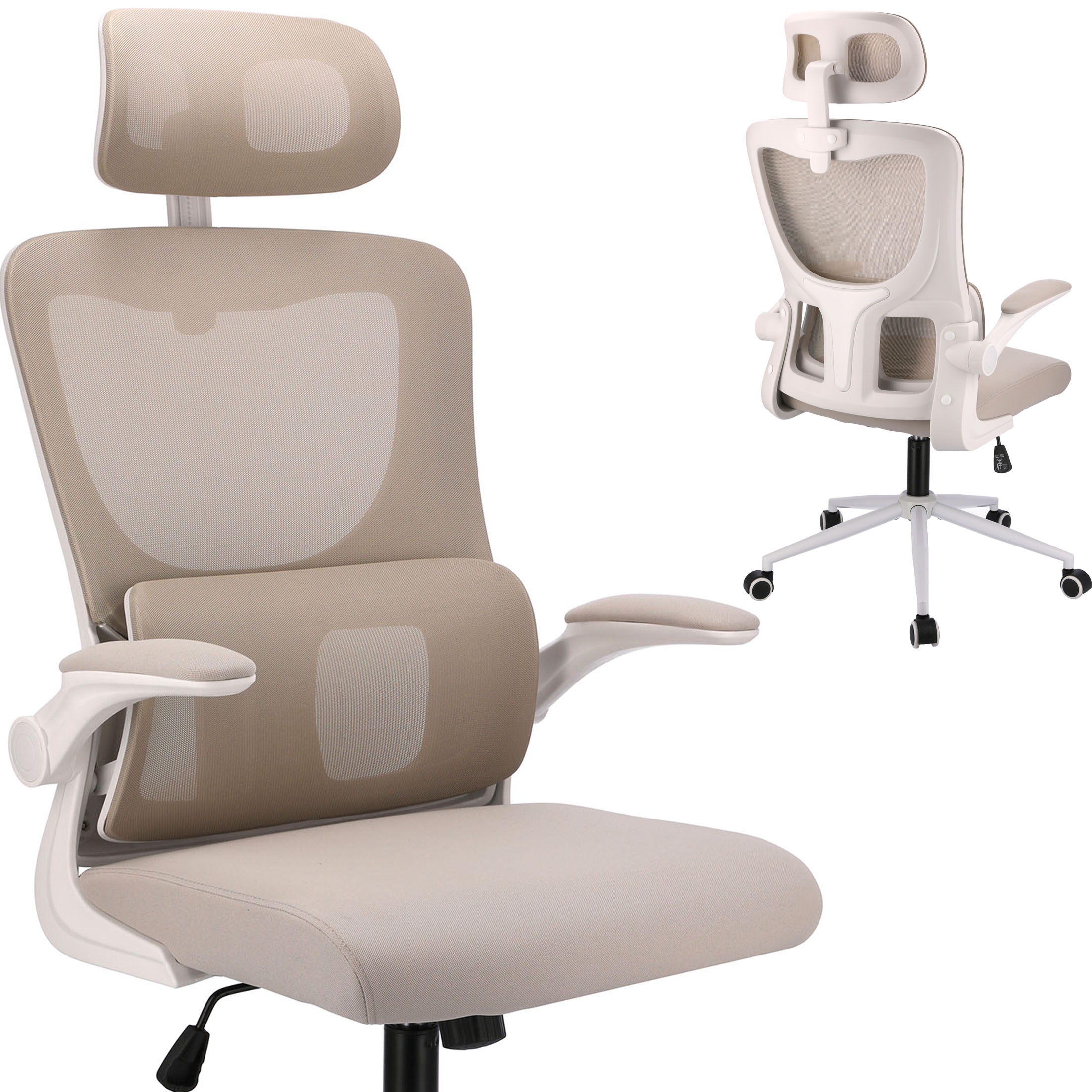 ZEO beige toimistotuoli